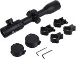 Rangefinder 11 mm 4-16 x 44 mm Scope Red/Green Reticle Side Focus Scopes 1/8 Inch with Weaver/Picatinny/Dovetail Rail Mounting Rings 20 mm 11 mm Mounting