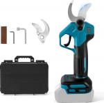 Makita 18 V akuga &uuml;hilduv akutrell, harjadeta oksak&auml;&auml;rid 2 kiirusega, digitaalne n&auml;idik, 30 mm l&otilde;ikediameeter, terakivi ja asenduseterad (ilma akuta).