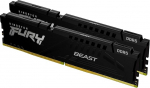 Kingston Fury Beast KF560C36BBEK2-64 DDR5 64GB (2x32GB) 6000MT/s CL36 DIMM Desktop Gaming Memory Kit koos 2 AMD EXPO ja Intel XMP mustaga