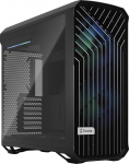 Fractal Design Torrent RGB Black - Heledalt toonitud karastatud klaaspaneelid - Avatud v&otilde;re maksimaalseks &otilde;hu sisselaskmiseks - Kaks 180mm RGB PWM ja kolm 140mm RGB ventilaatorit kaasas - ATX Airflow Mid Tower PC m&auml;ngukapp
