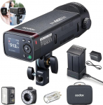 Godox AD200Pro II v&auml;liss&auml;hvatus 200Ws - HSS 1/8000s 2.4G Wireless TTL, 2980mAh aku portree/v&auml;ljas/fotograafia jaoks (AD200Pro uuendamine)