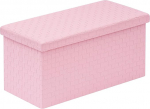 B FSOBEIIALEO Kokkupandav tehisnahast kootud v&otilde;rkstruktuuriga hoiutool Bzg-Long-Pink (roosa)
