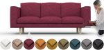 comfortly Norsborg 3 Seater Diivan Cover asendus Slipcover Heavy Duty 9 tk pehme vastupidav pestav kangas lihtne puhastada ja vahetada (Crown - Chianti)