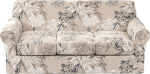 KRFOONN Stretch Diivan Couch Covers for 3 Pillows, tr&uuml;kitud diivan Slipcover koos 3 eraldi istmepadja kattega, pestav diivan Slipcovers, m&ouml;&ouml;bli kaitsja lemmikloomadele lastele (diivan, 53)