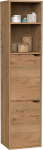 MUEBLES PITARCH Nadia sammas, puit, tamm, kuld, 150 x 36,5 x 30 cm