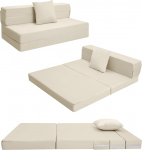 MeMoreCool kokkupandav madrats Double Bed k&otilde;rge tihedusega vaht Fold Out Diivan Tool Z Bed Kokkupandav p&otilde;randafuton madrats p&otilde;randal k&uuml;laliste diivanvoodi kokkupandav diivan magamiseks Travel 13cm paksus