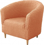 1 x Stretch tugitooli kaitsja, Seersucker pehme tugitooli kate lemmikloomadele lastele - oranž, 1 tk