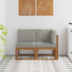 Homgoday Akazienholz-M?Bel Set | Outdoor-Lounge | Modular | Wetterfest | 122x63x73 cm | Terrasse & Garten Model900470