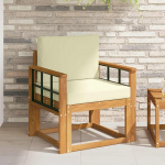 Moderne Outdoor Sofagarnitur aus langlebigem Akazienholz als Gartenm&ouml;bel Set f&uuml;r eine Moderne Garten Sofagarnitur aus Massivholz Akazie und langlebige Terrassenm&ouml;bel Akazie