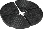 Outsunny 4-osaline p&auml;ikesevarju kaal varikatuse jaoks, ilmastikukindel, varikatuse kaal saab t&auml;ita 52 kg veega v&otilde;i 68 kg liivaga, HDPE, must