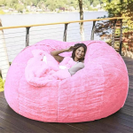 Suur hiiglaslik kott t&auml;iskasvanutele (ilma t&auml;itematerjalita) Bean Bag toolid erinevates suurustes ja v&auml;rvides Giant Foam Filling Machine Washable Covers Double Stitching (Pink, 1.8m)