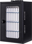 Mobiiltelefonide garaažikool, mobiiltelefonide hoiukapp, telefoni hoiukapp, seinale paigaldatav, salas&otilde;nalukuga, kontorisse, koosolekuruumi, haiglasse (27,5 x 20,5 x 43,5 cm)