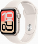 Apple Watch SE 3 [GPS, 40mm] Alumiiniumkorpus Polarstern met Sportarmband Polarstern, S/M (General&uuml;berholt)