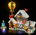 BRIKSMAX LED-valgustus Lego postkontorile Santa 10339, &uuml;hilduv valgus komplekt ehitusplokkidele - ilma Lego komplektita, Premium dekoratiivne valgus mudelite valmistamiseks kodukaunistuseks, kingitus t&auml;iskasvanutele