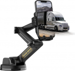 Topsolar mobiiltelefoni hoidja Truck Man mobiiltelefoni hoidja auto mobiiltelefoni hoidja veoauto jaoks, armatuurlaua tuuleklaas 16,9-tolline pikk k&auml;si, super iminapad ja stabiilne, &uuml;hildub iPhone'i ja Samsungiga