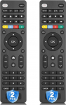 2 Pack Universaalne kaugjuhtimispult telerile Samsung, LG, Sony, Hisense, TCL, Toshiba, Insignia, Panasonic, Vizio, Sharp, Philips
