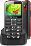 Senior mobiiltelefon 4,5 cm GSM mobiiltelefon Dual SIM klapptelefon suurte nuppudega ja ilma lepinguta, must (F200 Black)