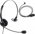 Mairdi taskukohane &uuml;hek&otilde;rvaline m&uuml;rasummutusega kontori/k&otilde;nekeskuse peakomplekt koos 3,5 mm adapterkaabliga iPhone'ile, Samsungile, HTC-le, LG-le, BlackBerryle, ZTE-le, Huawei'le ja k&otilde;igile 3,5 mm pordiga nutitelefonidele.