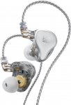 KZA COUSTICS KZ ZAS In-Ear Monitor, 1DD + 7BA h&uuml;briidajamiga IEM k&otilde;rvaklapid, HiFi IEM k&otilde;rvaklapid, m&auml;nguk&otilde;rvaklapid, eemaldatava h&otilde;betatud OFC-kaabliga muusikutele Audiophile (ilma mikrofonita, valge)