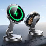 JOYROOM 15W Magsafe autokinnitusele koos laadimisfunktsiooniga [kahepoolne p&ouml;&ouml;ramine p&ouml;&ouml;ramine] auto mobiiltelefoni hoidja Magsafe armatuurlauale, mobiiltelefoni hoidja auto iPhone 17 16 16 15 14 13 12 jaoks