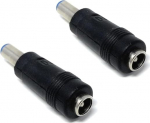 DRUT 2tk 5.5mm x 2.1mm mees 5.5mm x 2.5mm emane DC adapteri kaabel konverter CCTV LED tuled muusikainstrumentide mustaks