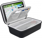 BOVKE satelliitnavigatsioonikott 8-tollise Garmin DriveSmart 86 / Camper 890 / dēzl LGV810 / dēzl LGV 800 navigatsiooniseadme jaoks, v&otilde;rkkott auto toitekaabli tarvikute jaoks, must
