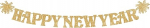 Bye 2020, Tere 2021 koos Happy New Year Banner - Gold Glitter, 3 paela | Happy New Year Decorations 2021 | Happy New Year Sign | Kuldne NYE Decorations 2021 | New Year's Eve Party Supplies 2021 | New Year's Eve Party Supplies 2021