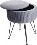 Mendler HWC-K47 Hoiukambris l&auml;bim&otilde;&otilde;t 33 cm Velvet Look Helehall raam must
