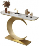 Kaasaegne aktsentlaud sissep&auml;&auml;sulaud konsoollaud koridorilaud kaunistamiseks ja organiseerimiseks Pikk aktsentlaud elutuppa koridorile fuajeesse (Gold B, 80cm)