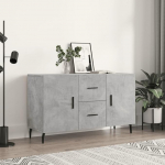 Sideboard hoiukapp Stiilne kapp Modernne buffetkapp K&uuml;lgkapp elutuppa magamistuppa v&otilde;i esikusse Minimalistlik disain Betoon Hall 100 x 36 x 60 cm