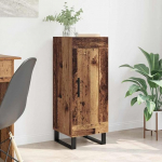 Sideboard Altholz 34,5 x 34 x 90 cm Verbundholz und Eisen Aufbewahrungsschrank Buffetschrank modern Sideboard highboard Holz f&uuml;r K&uuml;che Wohnzimmer Esszimmer Flur Schlafzimmer