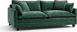 LANOX 2-kohaline diivan 198 cm - v&auml;ike diivan Modulaarne &scaron;enill diivan, elutoa diivan Modern, topeltpadi pehme - roheline