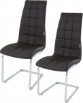 ESTEXO 2/4/6/8x s&ouml;&ouml;gitoa toolid, s&ouml;&ouml;gitoa tool, kiiktool, s&ouml;&ouml;gitoa toolid, istumiskomplekt, toolide komplekt (2 tk, pruun)