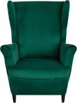 NILUOH Wingback Chair Slipcovers, paks Coral Velvet Wing Chair Covers, Diivan Slipcover, Wing Back Armchair Cover, m&ouml;&ouml;bli kaitsja elutuba, hoida sooja talvel, tumeroheline
