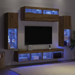 Elutoa m&ouml;&ouml;blikomplekt TV seinam&ouml;&ouml;bel TV m&ouml;&ouml;bel Modern Oak K&auml;sitsi valmistatud puit