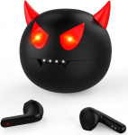 Juhtmevabad k&otilde;rvaklapid lastele, Bluetooth Little Devil koos laadimiskarbiga, veekindlad stereom&auml;ngu k&otilde;rvaklapid poistele, 36 tundi m&auml;nguaega, kerged k&otilde;rvaklapid