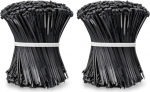 Beshine kaablisidemed, 100 mm x 2,5 mm, 1000 tk, nailon, UV-kindel, must (2 tk)