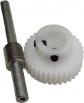 Ritzelgetriebe 1 Satz 0,8 m 40 Z&auml;hne Kunststoff-Schneckengetriebe 1:40 Getriebe mechanisches Getriebe 8 mm Durchmesser 80 mm L&auml;nge Schneckenwelle Turbinengetriebe Antriebsmechanik(8mm bore)