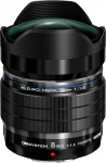 OM SYSTEM M.Zuiko Digital ED 8 mm F1.8 PRO Lens, Bright Fixed Focal Length, Suitable for All MFT Cameras (Olympus OM-D & Pen Models, Panasonic G Series), Black