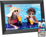 Hesmor 64 GB digitaalne pildiraam, 10,1-tolline WiFi, 1280 x 800 HD IPS LCD puuteekraan, digitaalne pildiraam, automaatne p&ouml;&ouml;ramine, jagage fotosid koheselt Frameo kaudu &uuml;ksk&otilde;ik kust, must