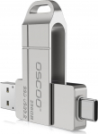 256 GB SSD-Flash-Laufwerk, bis zu 550 MB/s, USB 3.2 Gen1 Thumb Drive, Dual USB-C & USB-A Ports, kompatibel mit iPhone 15/16/17, Android-Handys, Mac - Foto- ja Video-Backup