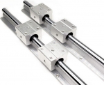Professionelle F&uuml;hrung SBR, 2 St&uuml;ck Linearf&uuml;hrungsschiene SBR20/SBR16/SBR12 + 4 St&uuml;ck SBR20UU/SBR16UU/SB12UU Linearlagerbl&ouml;cke CNC-Masinale(Sbr20uu,300mm)