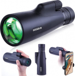 10-30 x 50 Monocular Telescope for Adults, Waterproof HD Monocular Rifle Scope with Smartphone for Bird Watching, Sightseeing, Hiking, Hunting, Camping