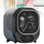 V&auml;ike 450 W lauakondensatsiooniga pesukuivati roostevabast terasest trumliga, kaasaskantav esiladuriga kompaktne pesukuivati, 0,8 kg v&otilde;imsusega t&ouml;&ouml;pinnal seismiseks v&otilde;i seinale paigaldamiseks (A)