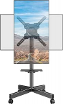 ELIVED EV2114B telerialus, rullida 23-60-tollise teleri jaoks kuni 35 kg, max VESA 400 x 400 mm, telerialus ratastega, reguleeritav k&otilde;rgus 90&deg; p&ouml;&ouml;ramine p&otilde;randal, statiiviga