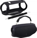 co2CREA Carry Case Silikoonist &uuml;mbris, mis &uuml;hildub JBL Xtreme 4 kaasaskantava Bluetooth-k&otilde;lariga, kaasaskantav &uuml;likerge silikoonist kaitsekott k&otilde;larik&auml;epidemega (k&otilde;lar ei kuulu komplekti)