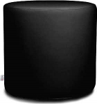 Arketicom Pouf Chill istmekuubik, kunstnahast silinder (eemaldatav) ja pol&uuml;uretaanist must 35 x 35 cm