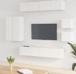 Homgoday TV m&ouml;&ouml;bli komplekt 8 t&uuml;kki vineerist valge TV m&ouml;&ouml;bel elutuba s&ouml;&ouml;gituba kohvilaud TV muusika seadmed baas kabinet hoiustamiskapp t&uuml;&uuml;p 11