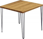 LAMO Manufaktur LBG-01-A-003-7016Cr S&ouml;&ouml;gilaud, k&ouml;&ouml;gilaud, kohvilaud, valmistatud t&auml;ispuidust, 60 x 60 x 76 cm (telgpikkus x k&otilde;rgus), Creative, rustikaalne/antratsiit,