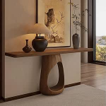 Konsolentisch Holz, Eingangstisch Hinter Der Couch, Flurtisch Im Landhausstil, f&uuml;r Wohnzimmer, Eingang, Hausflur(80cm/31.5in)